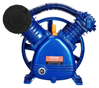 Productafbeelding van Compressorkop - Luchtcompressorpomp - Pompkop - Dubbelcilinder Compressor - Pistonpomp - 5,5PK Vermogen