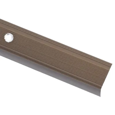 Immagine prodotto di vidaXL Profilo paragradino a L 5 pz. Alluminio 100cm Marrone