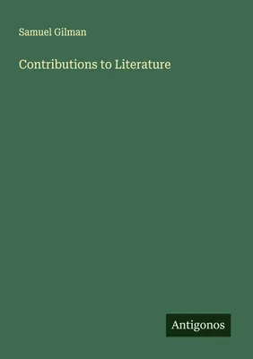 Produktbild von Contributions to Literature