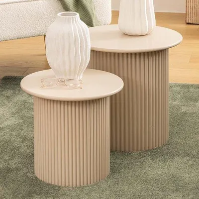 Image de Eazy Living Set de table d'appoint Matthieu Beige