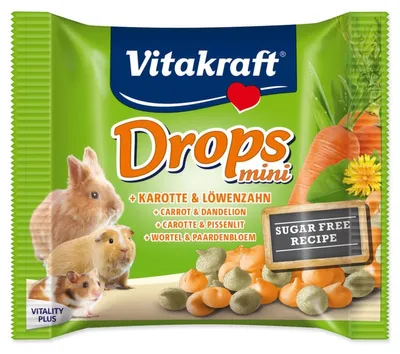 Imagen del producto de Vitakraft Happy Conejo, con zanahoria, caramelos, 40g