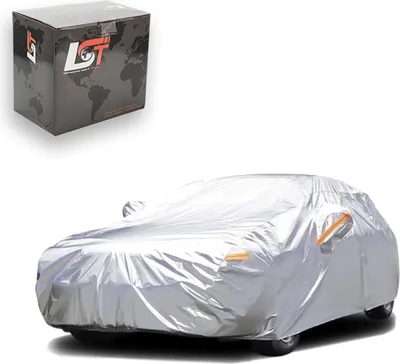 Produktbild von Autoschutzhülle Cover Outdoor Abdeckung Ganzgarage wasserfest Silberfarben L