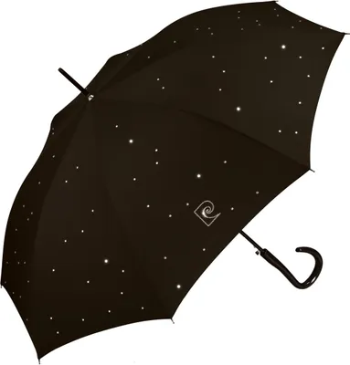 Produktbild von Pierre Cardin Regenschirm Damen Stockschirm Automatik Glitzerkristalle Simili Schwarz