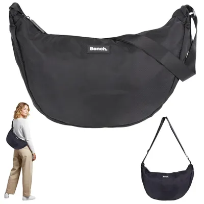 Produktbild von Handtasche Bench Damen Slingbag Crossbody Schultertasche Moon Sichel Form Tasche Freizeittasche Damentasche Nova Crossbag 64216 0100 Schwarz + Etui