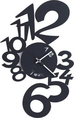 Immagine prodotto di Orologio da Parete Lupin Design Moderno Nero -  Italy, Acciaio, Ø 50 cm, Stile Minimal per Soggiorno, Cucina, Ufficio - Arti e Mestieri