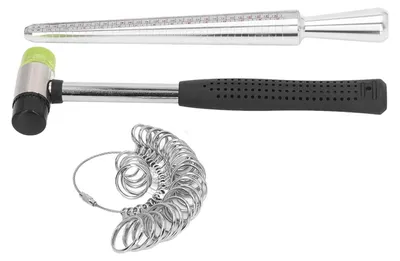 Produktbild von Werkzeugset mit Fingermaß für präzise Ringmessungen