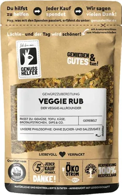 Produktbild von Veggie Rub, vegetarisches Grill Rub, vegetarische Gewürzmischung, 75g