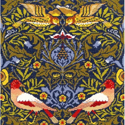 Produktbild von Bothy Threads Kreuzstich-Set "Vogel", 31x31cm, XAC2, Zählmuster