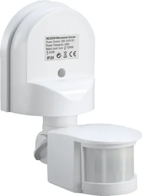 Immagine prodotto di Rilevatore di movimento a parete da esterno Sensore di movimento a infrarossi montato in superficie 180° 12m