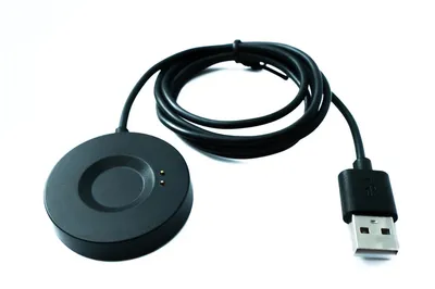 Produktbild von SYSTEM-S USB 2.0 Kabel 100 cm Ladestation für Realme Watch S Pro RMA186 in Schwarz