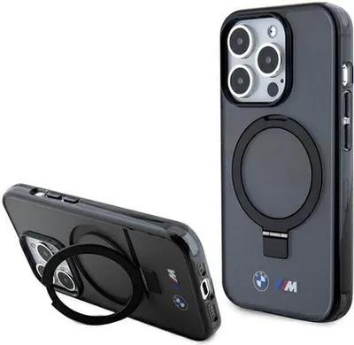 Produktbild von Bmw Bmhmp15Xursk Iphone 15 Pro Max 6,7 Czarny/Schwarz Hardcase Ring Stand M Sammlung Magsafe