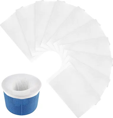 Produktbild von Skimmersocken, Skimmerkorbfilter für Schwimmbäder, Reinigung von Schwimmbädern, wiederverwendbarer Poolfilter aus Netzgewebe, Entfernen von Hundehaaren und kleinen Partikeln