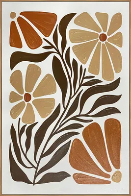 Produktbild von ArtUniverse Leinwandbild Boho Flowers I 60 x 90 cm