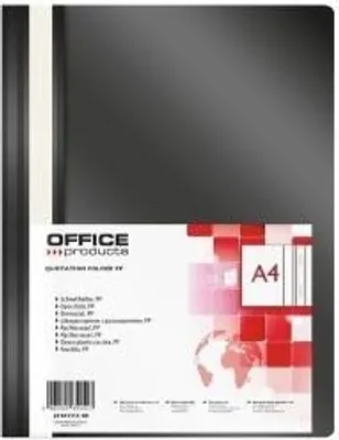 Image de Office Products Chemise Classeur PP Noir A4 120/180µm