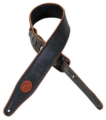 Produktbild von Levys Leathers MSS17-BLK 2 1/2" Garment Leather Guitar Strap Black