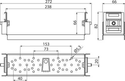 Immagine prodotto di Alcadrain Halterung für Duscharmatur ALCASYSTEM Konstruktion