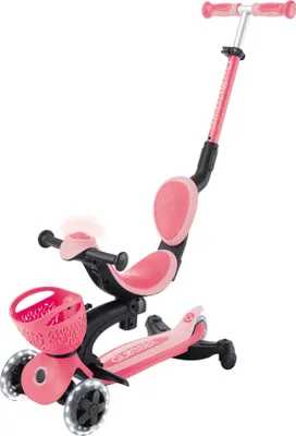 Immagine prodotto di GLOBBER GO-UP BABY 360 LIGHTS - bicicletta cavalcabile 3 in 1, balance bike, monopattino, regolabile, ruote LED, modulo LED, rosa corallo