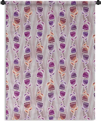 Produktbild von MuchoWow® Wandteppich Wandbehang Tulpen - Blumen - Muster 150x200 cm Tapisserie Dekoration Wandtuch - Wandaufhängung - Moderner