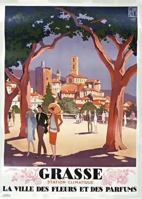 Produktbild von Grafika Puzzle Roger Broders - Grasse die Stadt der Blumen 500 Teile