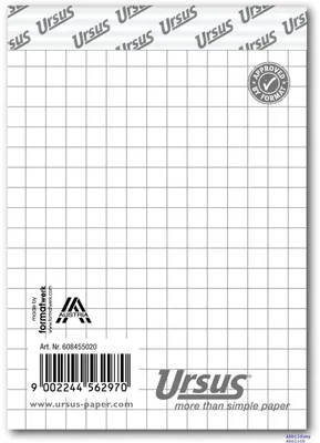 Produktbild von Notizblock A7 kariert 60g/qm 48 Blatt Packung mit 10 Stück