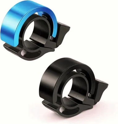 Image de Lot d'accessoires pour vélo d'enfant - Lot de 2 - pour VTT, vélo électrique, vélo d'enfant - pour enfants et adultes - Noir + Bleu