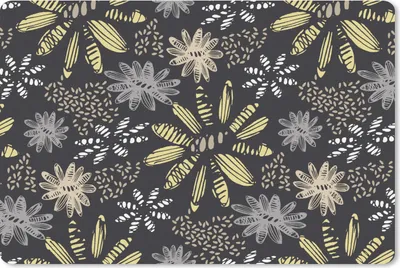 Produktbild von MuchoWow® Schreibtischunterlage Abstrakt - Blumen - Muster 60x40 cm - XXL Mauspad - Großes Mauspad