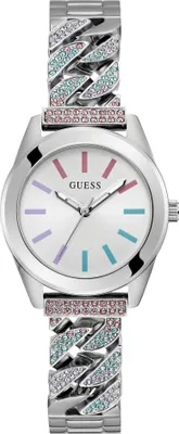 A close-up studio shot of a women's watch.