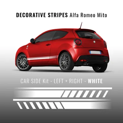 Obrázok produktu pre Biele lepiace pásy pre Alfa Romeo Mito
