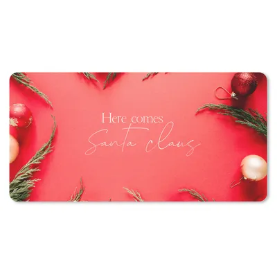 Produktbild von MuchoWow® Schreibtischunterlage Weihnachten - Weihnachtsmann - Rot 80x40 cm - XXL Mauspad - Gaming Mauspad