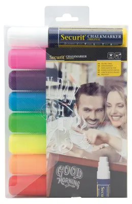 Produktbild von Securit® Original Kreidemarker-Set in verschiedenen Farben - Kreidestifte