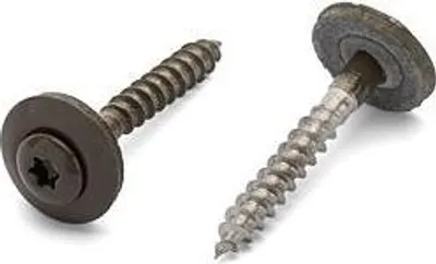 Produktbild von Klemmschraube + EPDM, RAL 7008 4,5 x 35 A2 - Ø 15mm - Packung mit 200 Stück