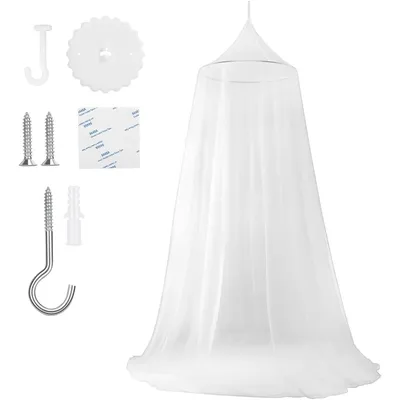 Produktbild von Moskitonetz 60×250×1200 cm,Rundzelt ohne Tür, 360° Mückenschutz,Betthimmel für Bett und Studentenwohnheim