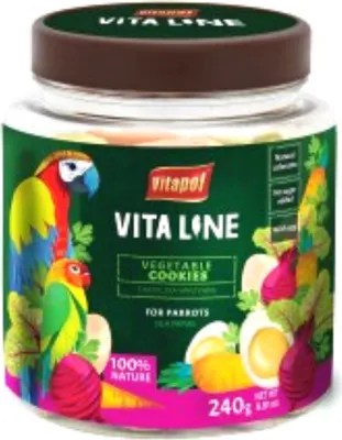 Zdjęcie produktu dla Vitapol VITALINE - Warzywne Ciasteczka do łapki dla wszystkich papug 240g