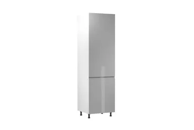 Produktbild von Hochschrank 60 cm Küchenschrank Küchenblock, Aspen D60R Grau/Hochglanz