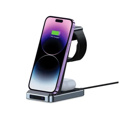 Zdjęcie produktu dla Tech-Protect wireless charger A26 3in1 QI15W, black