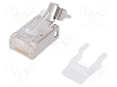 Produktbild von 1x Stecker PIN: 8 Kat: 6a abgeschirmt,mit Aderführung RJ45 J00026A0165 RJ-Steckv