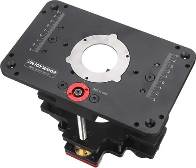 Produktbild von GD7 PRO Fräserlift - Routerlift für 65 mm Oberfräse - Aluminiumlegierung-Platte für Frästisch - Präzise Höhenverstellung - Modell GD709A-65