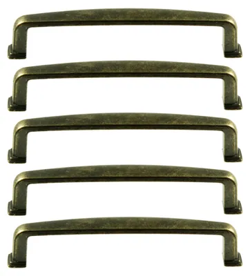 5 Metall-Griffe Bogengriffe antik bronze Schubladengriffe Schrankgriffe Möbelgriffe, Größenwahl