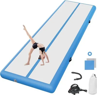 Produktbild von Aufblasbare Gymnastikmatte – Premium-Trainingsmatte – 3–12 m Länge, 10–20 cm Höhe