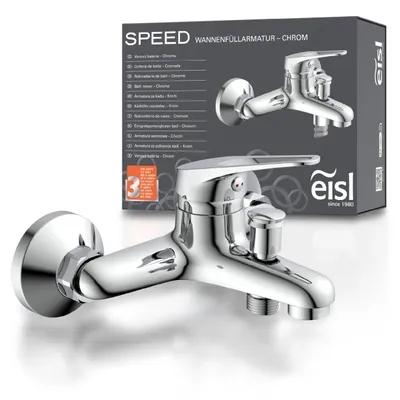 Image de Poignée de robinet de douche, finition chrome