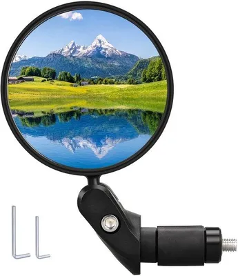 Produktbild von Fahrradspiegel - Lenkradspeigel - Verstellbarer Fahrradspiegel - Fahrradspiegel am Lenkrad - Für Mountainbikes & Rennräder