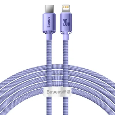 Immagine prodotto di Cavo ad alta velocità Baseus da Lightning a USB-C, 20W PD, 480Mb/s, 2m, viola