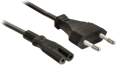 Produktbild von Valueline Netzkabel mit Eurostecker - IEC-320-C7 5,00 m schwarz VLEP11040B50