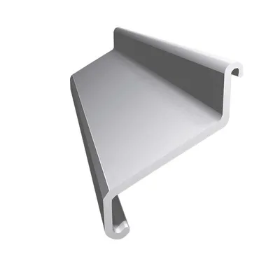 Zdjęcie produktu dla Renoplast Profil okapowy aluminiowy K102, Do posadzki klejonej na tarasy i balkony, Łącznik profili, Szary