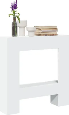 Immagine prodotto di vidaXL Cornice per caminetto bianca 81x18x82 cm materiale a base di legno