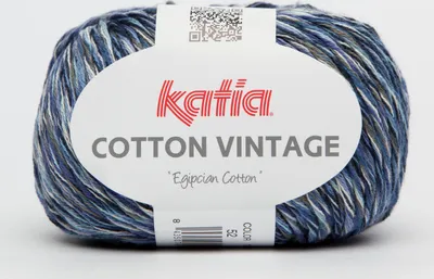 Produktbild von Baumwolle VINTAGE von Katia - JEANS (52) - 50 g / ca. 105 m Wolle