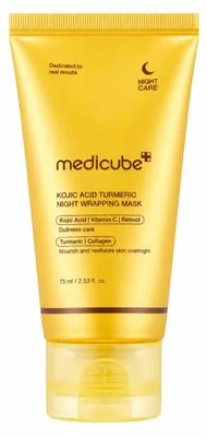 Immagine prodotto di Medicube Maschera Notturna Idratante con Acido Kojico e Curcuma, 75 ml