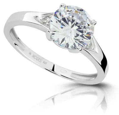 Produktbild von Silberner Verlobungsring JA17247CZ - Umfang: 57 mm.
