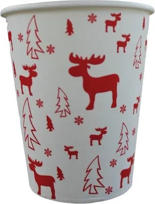 Produktbild von Trinkbecher, Glühweinbecher ELCH, aus Hartpapier, 200 ml, 1000 Becher