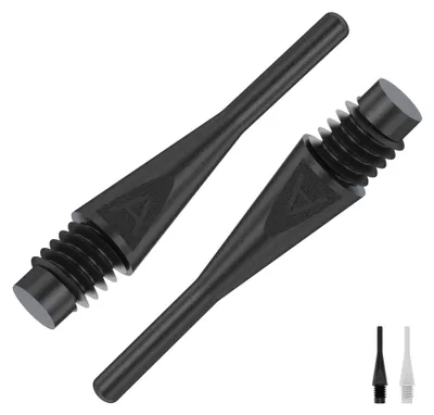 Produktbild von BULL'S AXX Soft Tips Short 6mm(2BA) - schwarz -- 1000 Stck